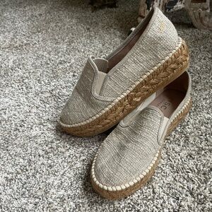 Viscata Barcelona Espadrilles Flatforms Woman’s Shoes Castell Linen Sz 6/36